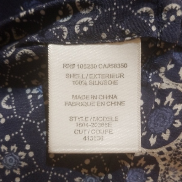 Joie Peasant V-Cut neckline blouse with tassels. - Picture 8 of 8